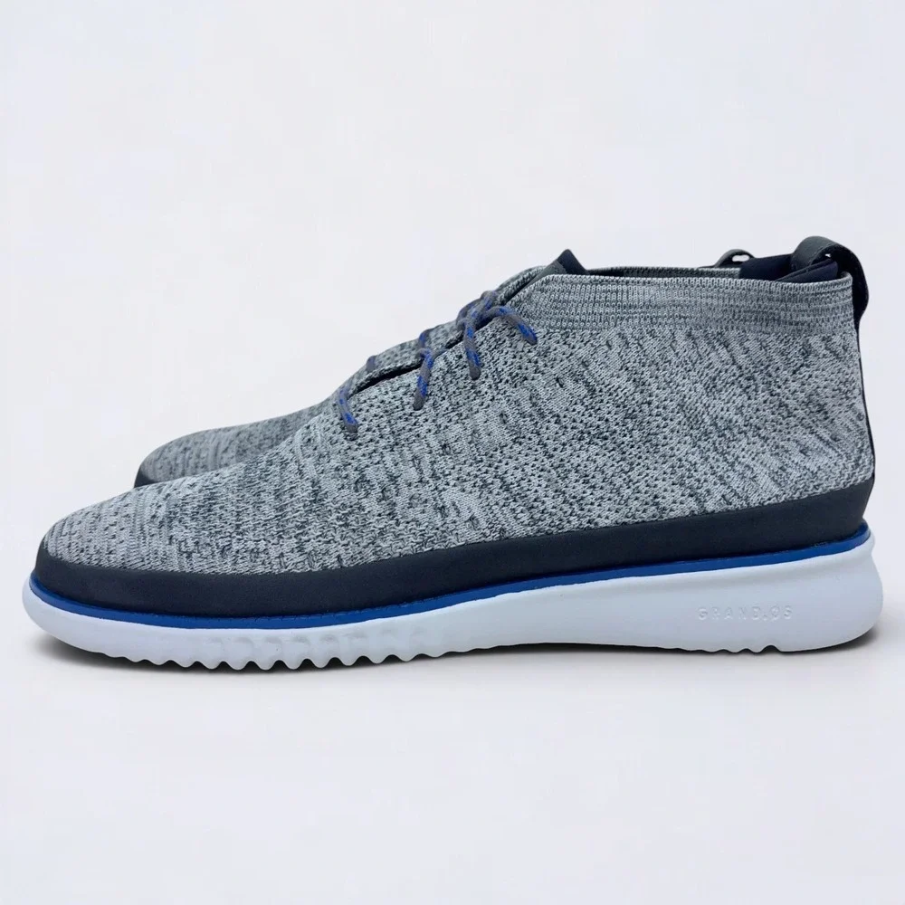 Cole Haan 2.Zerogrand Stitchlite Chukka Boots Men's Size 10.5 Gray Blue C30293